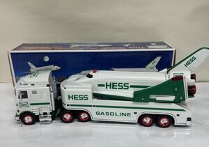 Vintage 1999 Hess Toy Truck Space Shuttle Satellite WORKS GREAT
